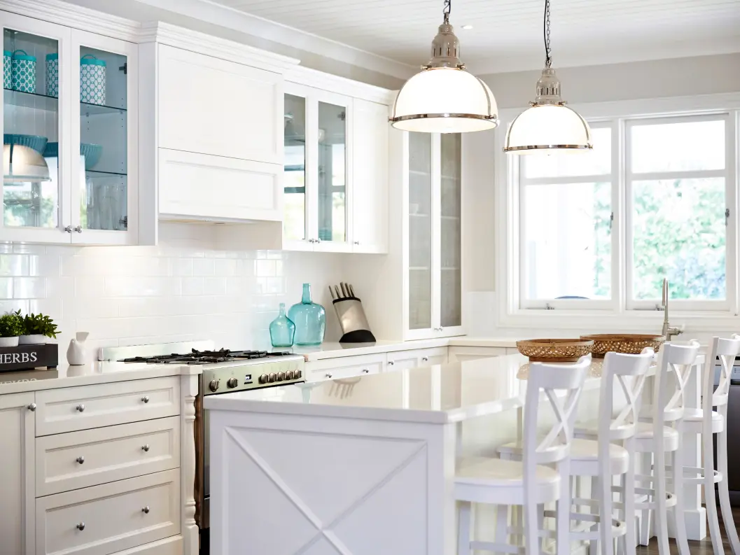 Inspired by beachside living, coastal design brings a breezy and relaxed vibe into spaces. It incorporates light colors, natural materials like rattan and sisal, and nautical elements. The focus is on creating a fresh and airy ambiance.