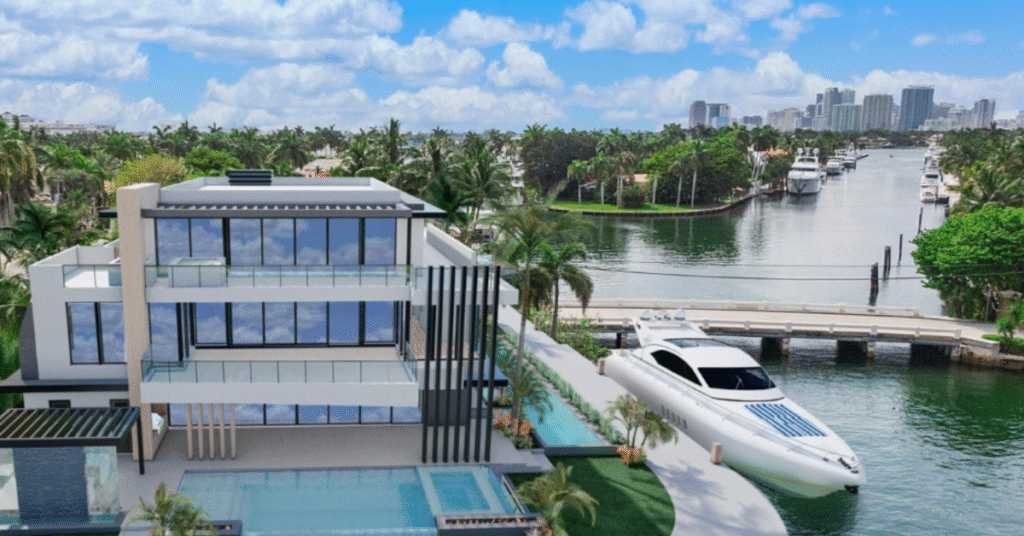 Fort Lauderdale point lot home