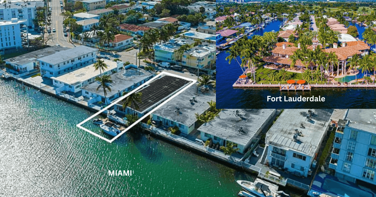 Fort Lauderdale vs Miami point lot homes